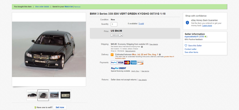 Illustration for article titled I mollified my need to buy a green E90, by buying a green E90